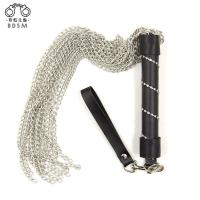女王皮鞭钻石把手鞭子情趣皮革铁链鞭子舞台表演皮鞭道具房事道具
