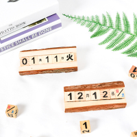 实木天然木质台历日历淘宝拍摄道具饰品拍照摄影背景复古田园摆件