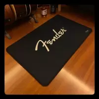 Fender80x50cm Fender地毯吉他贝斯乐器修理垫子音箱效果器琴架垫摇滚地毯座椅垫