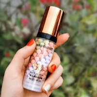 三色隔离霜 法国兰蔲隔离霜三合一防水防汗妆前打底控油提亮肤色干油性皮肤