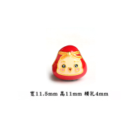 单个配件-红色粽子(可调节 沙金端午节小粽子五彩绳儿童宝宝diy手工串珐琅彩珠金榜提名手链