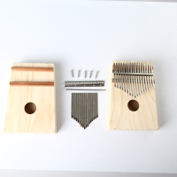 弹片配件 DIY拇指琴 卡林巴17音手绘木质乐器儿童手工活动暖场音乐材料包