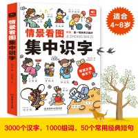 情景看图集中识字 情景看图集中识字4-8岁孩子幼小衔接识字认读汉字启蒙高效自主学习识字方法扫除阅读障碍大开本点读词汇短语