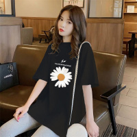 AE0051黑色 S 孕妇装春款上衣怀孕t恤女中长款夏季宽松短袖打底衫ins潮妈连衣裙