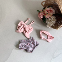 粉色分体 S(建议身高85-95cm) 韩国儿童泳衣ins可爱连体蝴蝶结中小童婴幼儿分体比基尼女童泳装