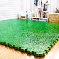 草坪纹 60*60*1CM[4片]约铺1.2*1.2米 加厚2cm家用卡通儿童泡沫地垫婴儿爬爬垫拼接宝宝爬行垫安全60x