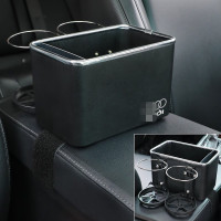 扶手箱双水杯架-奥迪 适用于奥迪扶手箱储物盒A4L收纳盒A6L/Q5/Q3多功能水杯架收纳盒