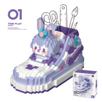 星黛积木鞋 兼容乐高积木女生系列迪士尼星黛露玲娜贝儿鞋高难度玩具生日礼物