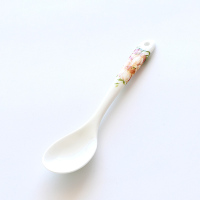 蓝色妖姬(蓝粉通用)咖啡勺 茶具配套咖啡勺韩版骨瓷咖啡匙调羹陶瓷小奶精勺