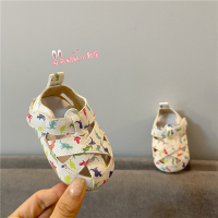 0270 卡通恐龙 内长11cm 夏男女宝宝学步鞋子包头凉鞋软j胶底防滑婴儿幼小童0-1岁6-12个月