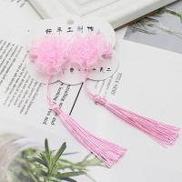 粉色花朵 中国风儿童流苏发夹唐装汉服配饰头饰宝宝发饰头饰热卖款
