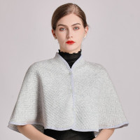 灰色 保暖护肩斗蓬保暖护颈椎空调房搭肩外搭防冻睡觉月子服小坎肩披巾