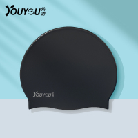 梦幻黑 泳帽女硅胶防水不勒头PU游泳帽泳镜套装大号长发专用游泳帽子男女