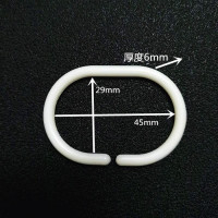 扣环10个装 挂环绳子支架扎带 学生宿舍床帘配件 环扣加粗棉绳 学生蚊帐挂钩