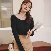 长袖款黑色 M 哺乳衣上衣外出辣妈款春夏季薄款短袖t恤喂奶衣服春秋月子服夏装