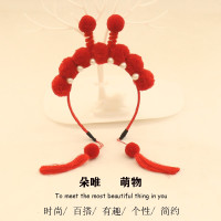 京剧款 复古宫廷中国风格格发箍汉唐公主发箍童可爱汉服唐装配饰少女头饰