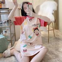 601丸子群 M 哺乳睡裙夏季薄款产后住院月子服喂奶大码孕妇睡衣产妇短袖连衣裙