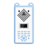 天蓝色 官方标配 主机+挂绳 velev宝宝磨耳朵英语机儿童mp3音乐播放器歌便携式插卡音响收音机