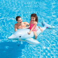 小海豚坐骑[ 175cmX66cm] 哥布仕特儿童游泳圈小海豚坐圈坐骑宝宝水上坐骑玩水玩具浮垫