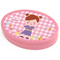 女宝宝牙屋-粉 木制儿童胎毛乳牙盒牙屋宝宝牙齿换牙收藏保存盒男女孩创意纪念品