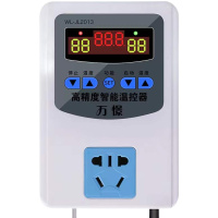 精准三显全智能控温器 芦丁鸡饲养箱子育雏数显晶智能温控器温度控制开关电子温控仪插座