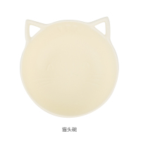 猫头碗 留白日式一人食餐具陶瓷情侣餐具麦片沙拉碗超萌创意学生宿舍用碗