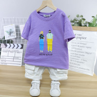 啦芙莱9833紫色 吊牌120码建议身高120CM左右 啦芙莱木瓜汁断码处理换夏季儿童男女童韩版T恤POLO衫短袖