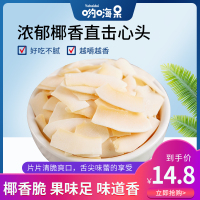 椰子脆片250g*1袋 椰子脆片500g海南特产烤椰子肉即食原味烘焙脆块椰果干椰子角孕妇