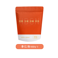 杏仁粉100g 杏仁粉烘焙无蔗糖曲奇马卡龙专用生酮烘焙材料超细扁桃仁粉300g