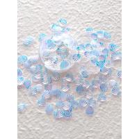 01#金光透明蓝150片 送胶水 古风鲛人妆贝壳鳞片贴饰品化妆汉服脸部钻贴眉心眼妆舞台亮片贴片