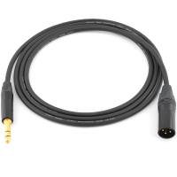 黑色 其他长度 日本莫伽米 2549大三芯对卡侬公 卡农对6.5电容麦话筒监听音箱线