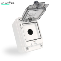 1孔按钮盒 ABS户外防水 CZHOBO高端户外塑料PC阻燃防水按钮盒急停按钮开关盒带防护罩电源