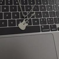 钢色吉他[不带拨片] 拨片项链涅槃乐队NIRVANA周边吉他重金属朋克硬摇滚经典笑脸标志