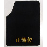 黑色正驾一片 绒面通用脚垫毛毯汽车地毯全包围保护垫防滑胶底防水SUV脚垫五片