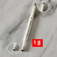 得鲜双头卧蚕笔白杆1#白色 韩国The Saem 得鲜双头眼影笔卧蚕笔高光棒眼妆 珠光两用初学者
