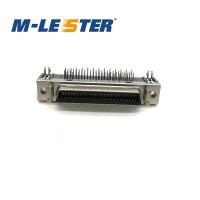 孟莱司特SCSI连接器50P 90度弯脚 CN型50芯母座焊板式 接插件插座