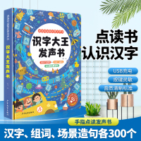 识字大王发声书 识字大王儿童识字神器幼儿园早教认字拼音学习神器识字卡片点读绘本会说话的早教有声识字书手指点读发声书认字识