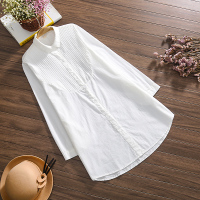 白色单件衬衫 M 孕妇春装衬衫春款中长款白色职业装职场面试套装春秋款孕妇装上衣