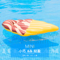 冰激凌(咖啡色)+修补包(不配充气工具) CAMEBUST冰激凌浮排浮床 成人儿童水上充气玩具可爱动物坐骑