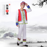 男款白色 S 少数民族服装女苗族演出服广西壮族三月三瑶族土家族彝族舞蹈服饰