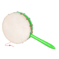 拨浪鼓(18cm) 木质拨浪鼓1-2岁婴儿玩具可啃咬宝宝男孩女孩传统玩具奥尔夫乐器