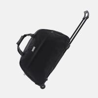 黑色(简约款) 中 手拉行李箱包可拉可提可背拉杆包带轮子的袋手提二合一帆布加厚大