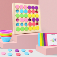 早教中心颜色分类板 两岁儿童玩具1一2男孩3女孩4宝宝蒙氏早教益智力动脑积木配对拼图