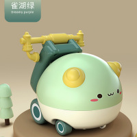 早教电话机[珊瑚绿] 儿童多功能双语飞机投影打地鼠电话机故事机宝宝手机益智玩具