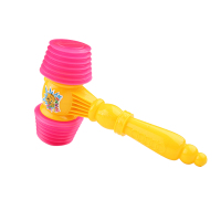 大号BB锤(颜色随机,网袋装) 儿童早教锤子敲敲乐塑料BB锤锤乐发声光音乐小锤子宝宝敲打玩具