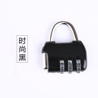 纯-时尚黑 挂锁家用防撬防水小号户外智能锁行李箱包小型密码锁抽屉锁小门锁