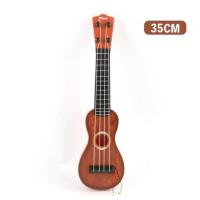 [35CM]小号可弹奏吉他-咖啡色 儿童吉他宝宝玩具女孩男孩迷你小孩尤克里里仿真乐器初学者小提琴