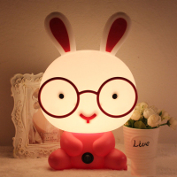 粉色 儿童房灯现代男孩女孩夜灯卡通创意台灯宝宝卧室床头灯喂奶小夜灯