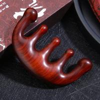 紫檀木梳 绿檀木身体刮痧大粗齿经络圆头疗防静电护理清洁紫檀颈部疏通头皮