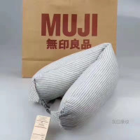 浅白条纹(送运费险) MUJI无印良品U型枕颈椎枕颈枕脖枕旅行车用飞机靠枕颗粒子u形枕头